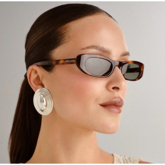 NEW SAINT LAURENT SUNGLASSES HAVANA WOMEN EYEWEAR SAINT LAURENT SL557 SHADE 002 main image 4